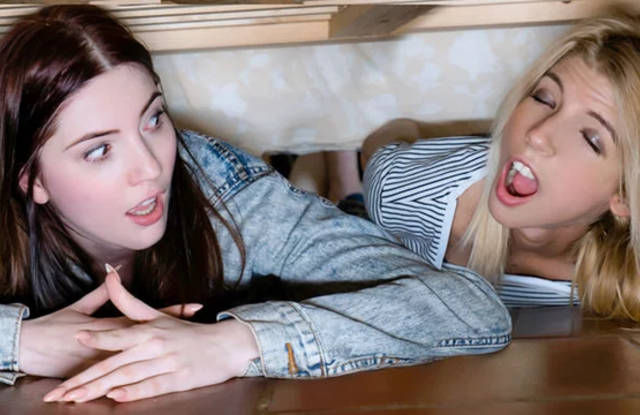 Мужик отодрал развратную сестрицу и ее сексуальную подругу